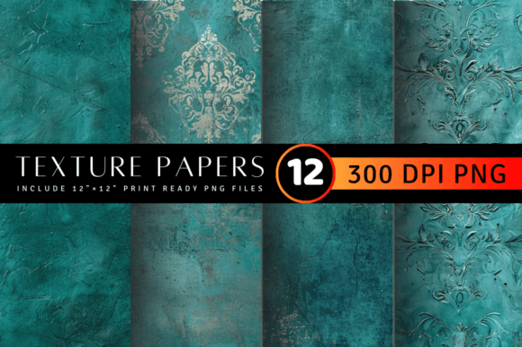 Download Luxury Teal Texture Digital Paper - Premium Resources