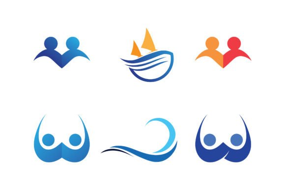 Download Wave and Water Icon Beach Logo Design - Design Collection