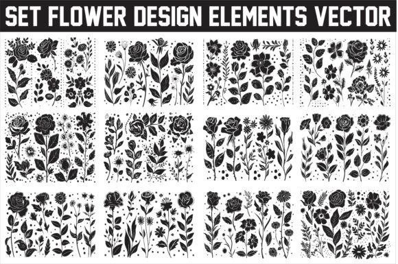 Download Elegant Floral Design Elements Vector - Design Collection