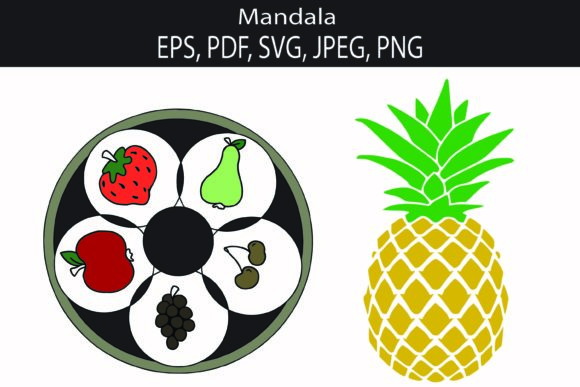 Download Fruits Mandala Design - Design Collection