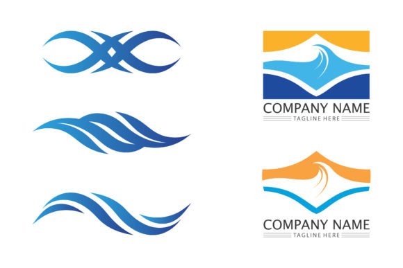 Download Wave and Water Icon Beach Logo Design - Design Collection