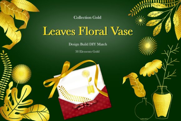 Download Floral Leaves Vase Build Design Style - Design Collection