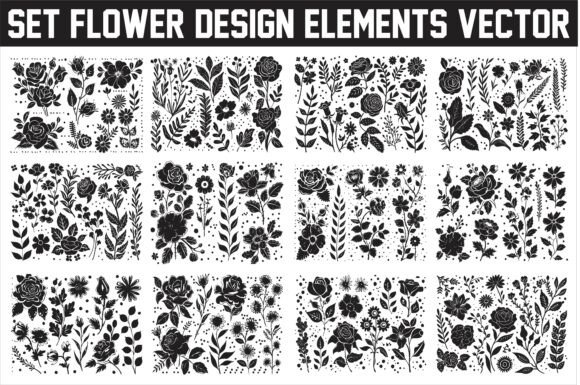 Download Elegant Floral Design Elements Vector - Design Collection