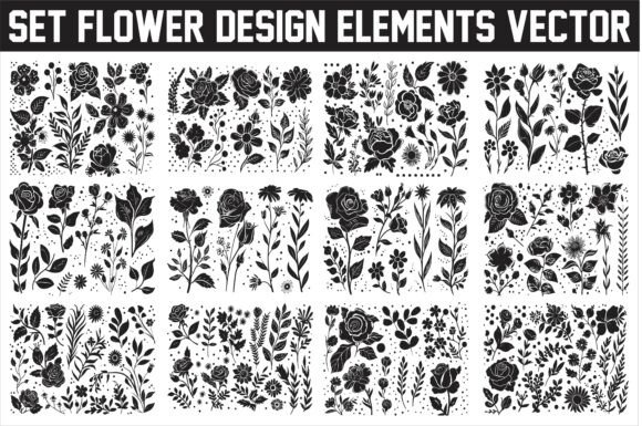 Download Elegant Floral Design Elements Vector - Design Collection