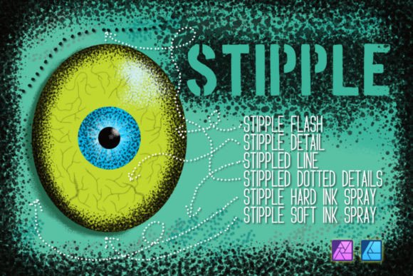 Download Affinity Photo &amp; Designer Stipple Brush - Design Collection