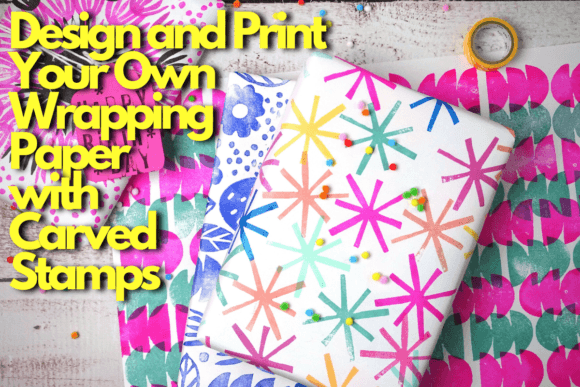 Download Design and Print Your Own Wrapping Paper with Carved Stamps - Design Collection
