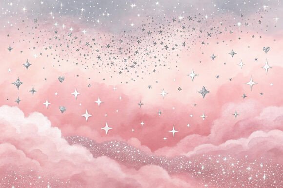 Download Pink and Silver Sparkle Glitter Design - Design Collection