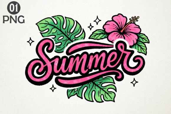 Download Tropical Summer Hibiscus T-Shirt Design - Design Collection