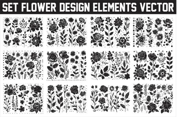 Download Elegant Floral Design Elements Vector - Design Collection