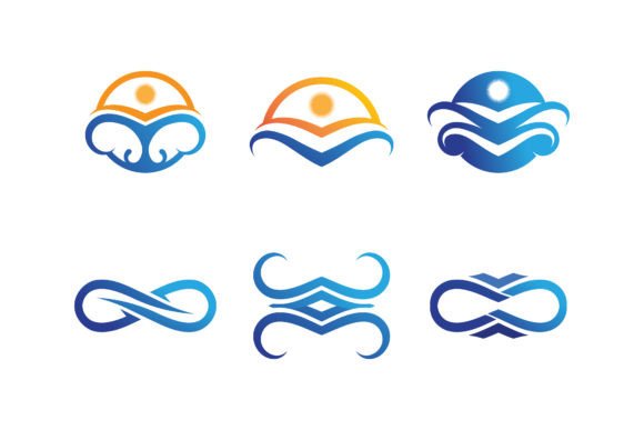 Download Wave and Water Icon Beach Logo Design - Design Collection