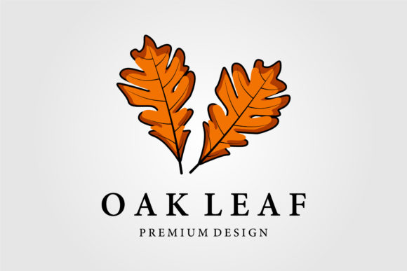 Download Oak Leaf Vintage Vector Logo Design - Design Collection