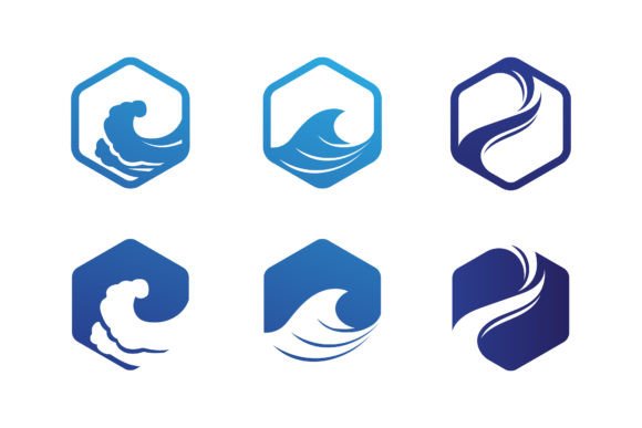 Download Wave and Water Icon Beach Logo Design - Design Collection