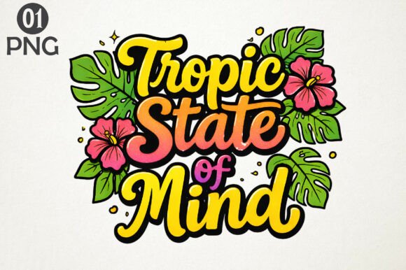 Download Tropic State of Mind PNG Clipart Design - Design Collection